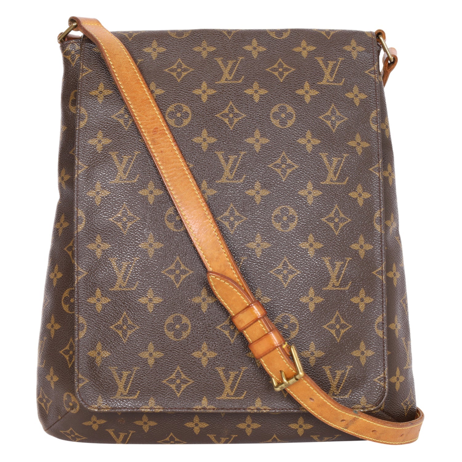 Pre-Owned Louis Vuitton Musette Monogram Brown Shoulder Bag