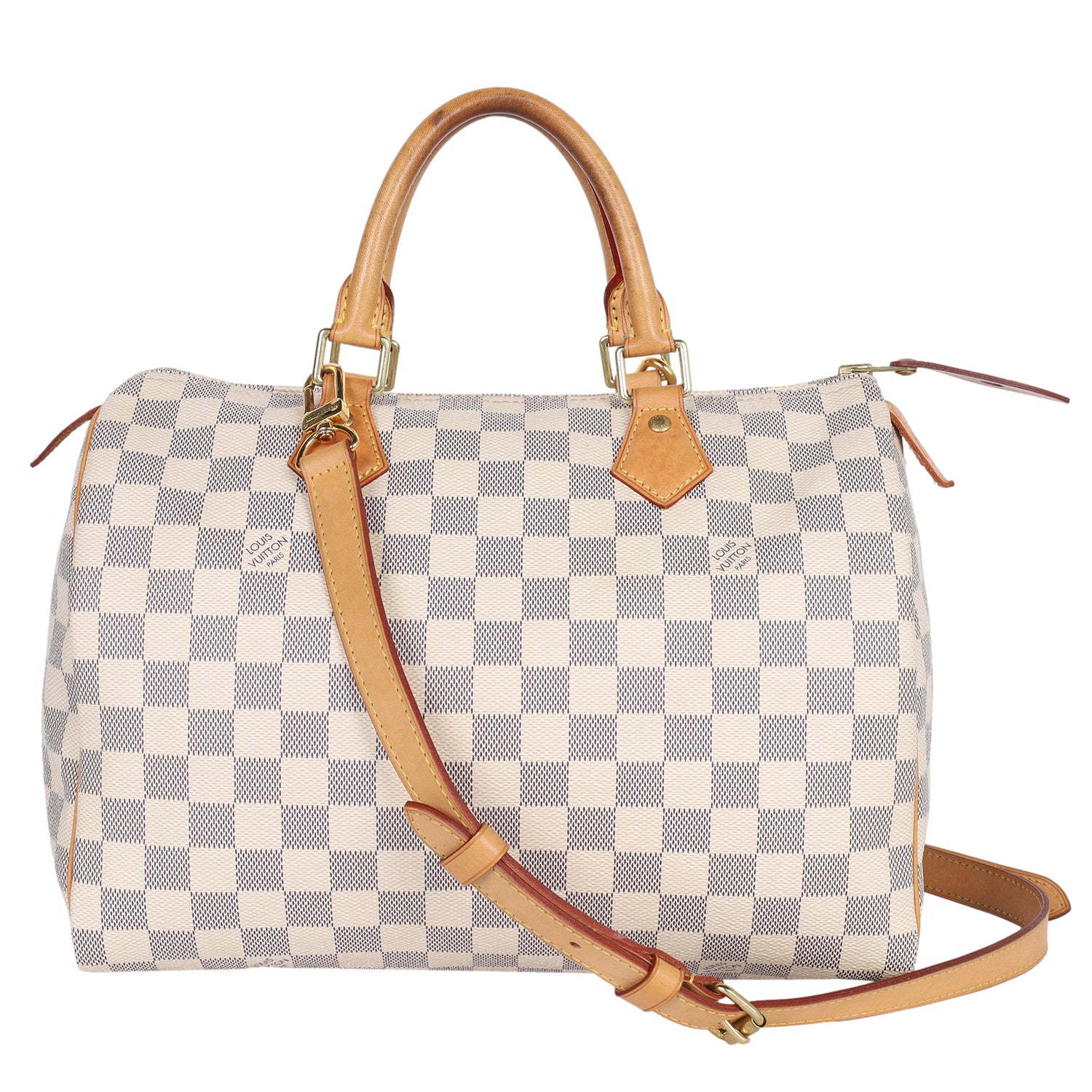 LOUIS VUITTON Speedy 30 Damier Azur – The Lady Bag