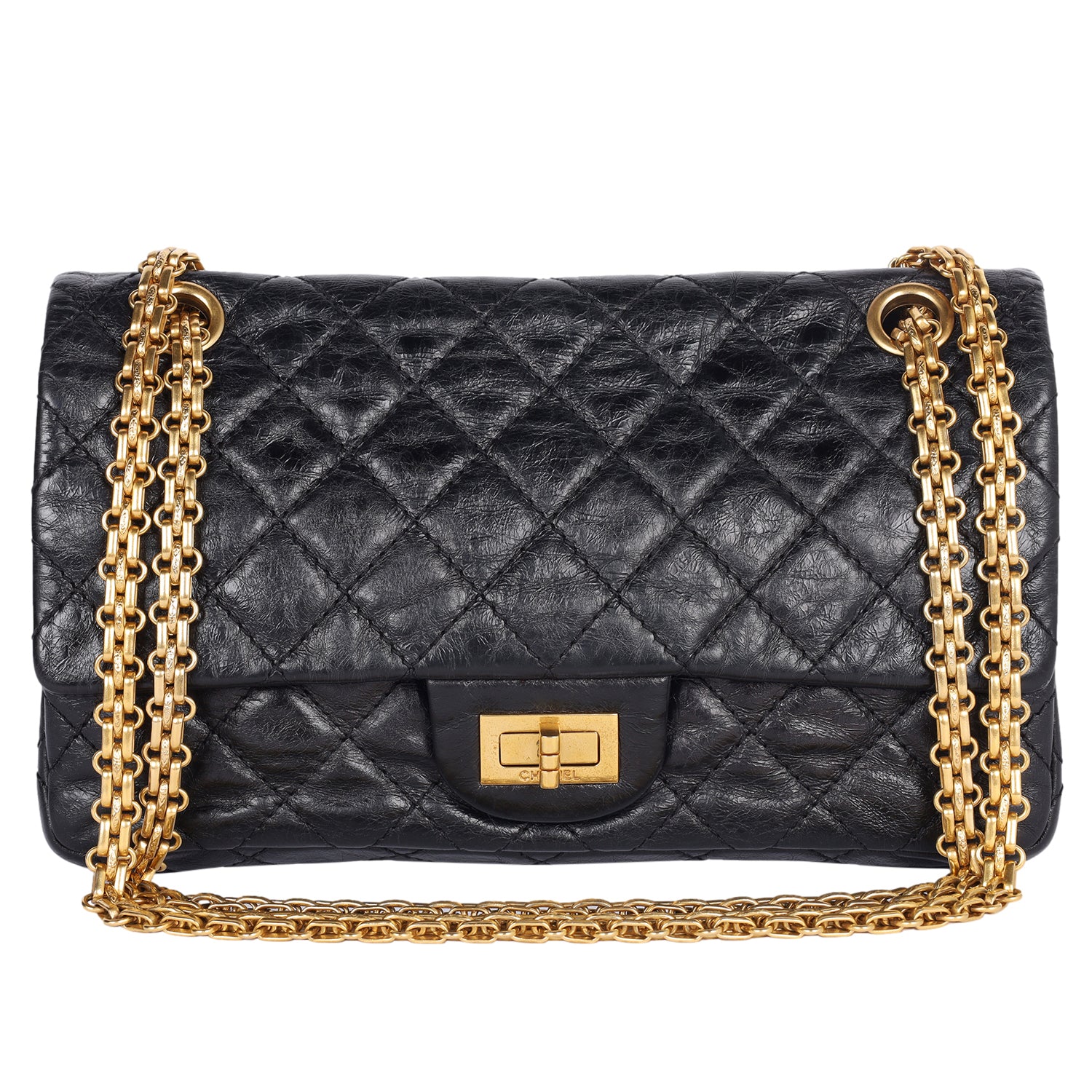 CHANEL Reissue 2.55 Flap Bag Quilted Aged Calfskin 226 – The Lady Bag
