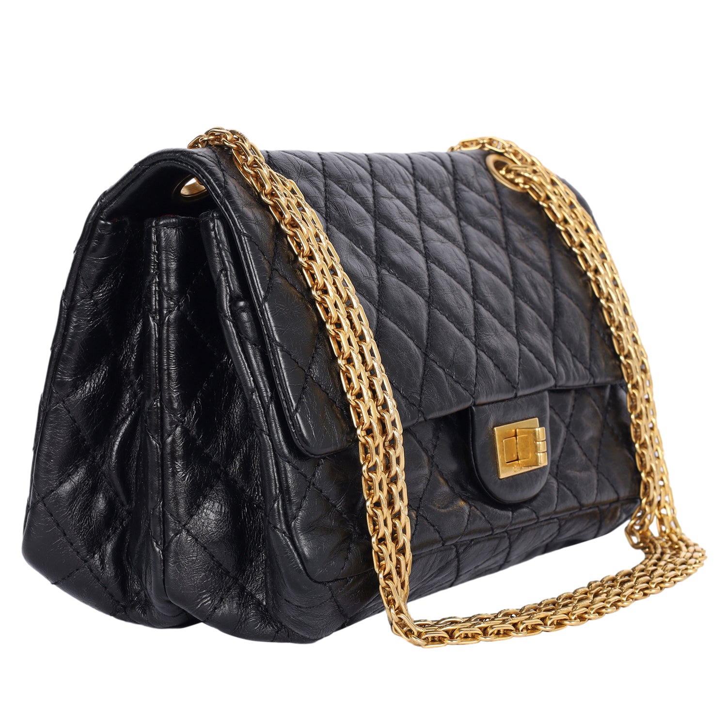 CHANEL Reissue 2.55 Flap Bag Quilted Aged Calfskin 226 – The Lady Bag