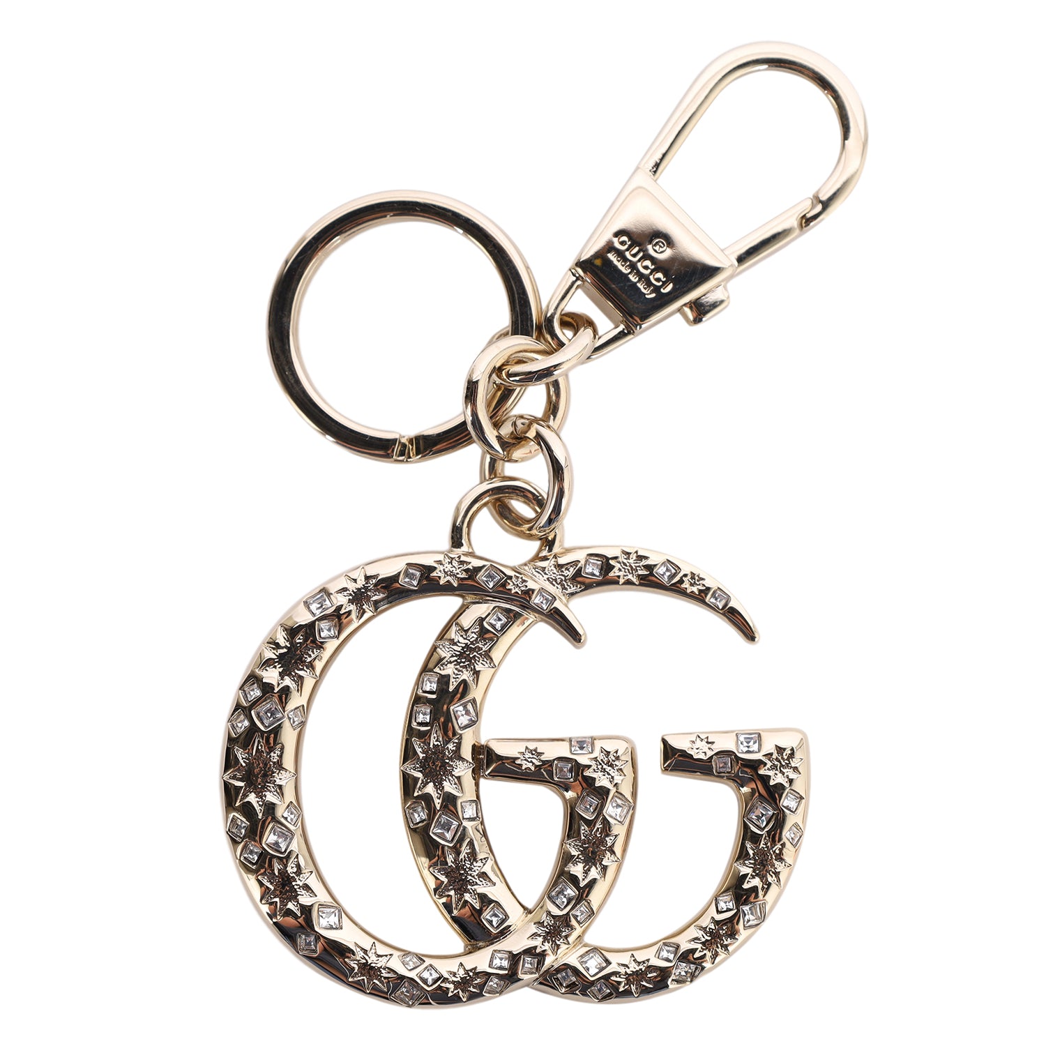 GUCCI Crystal Double G keychain – The Lady Bag