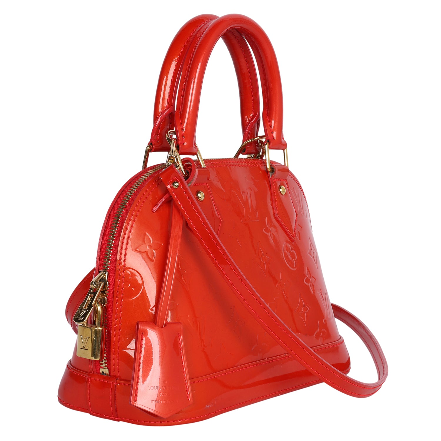 LOUIS VUITTON Vernis Leather Alma BB – The Lady Bag