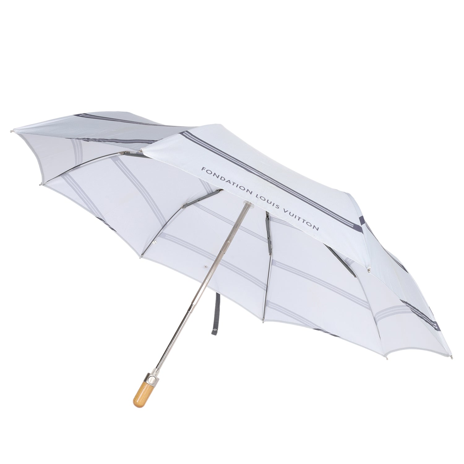 LOUIS VUITTON Foundation Art Museum Limited Folding Umbrella Gray