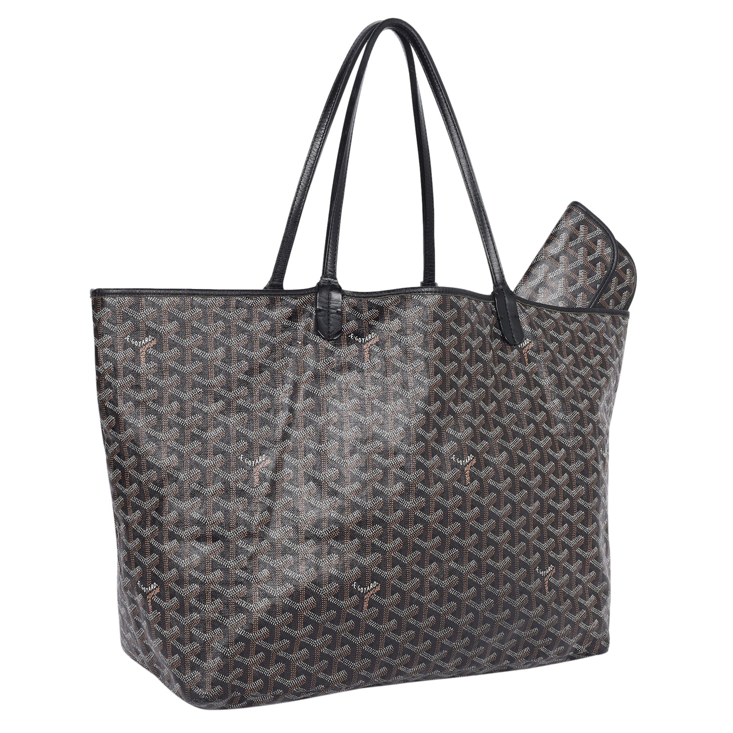 GOYARD トートバッグ ブラック GOYARD Goyardine St.Louis GM Shoulder Bag Tote Black – The Lady Bag