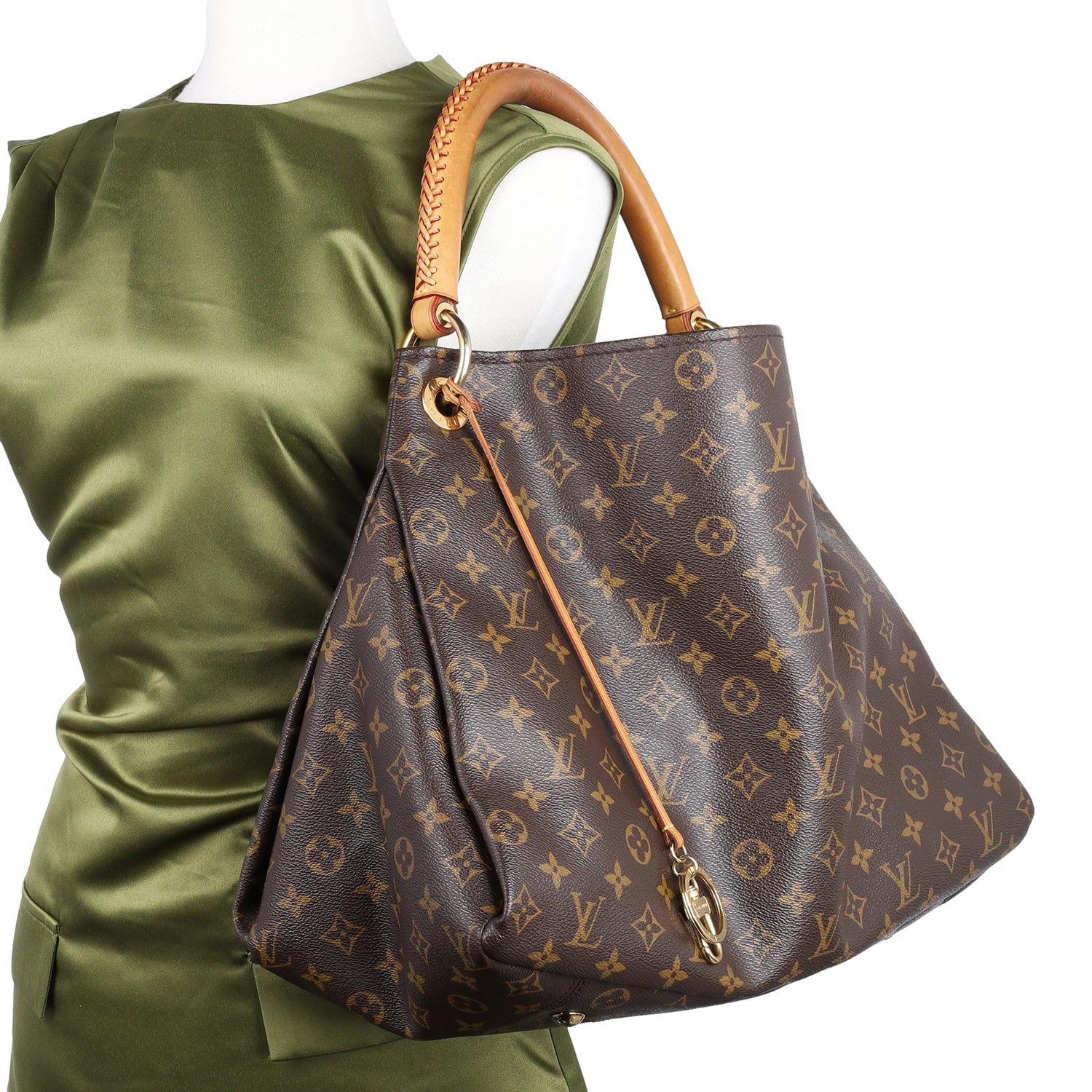 Louis Vuitton Artsy MM Monogram Canvas Leather Medium Hobo Bag  