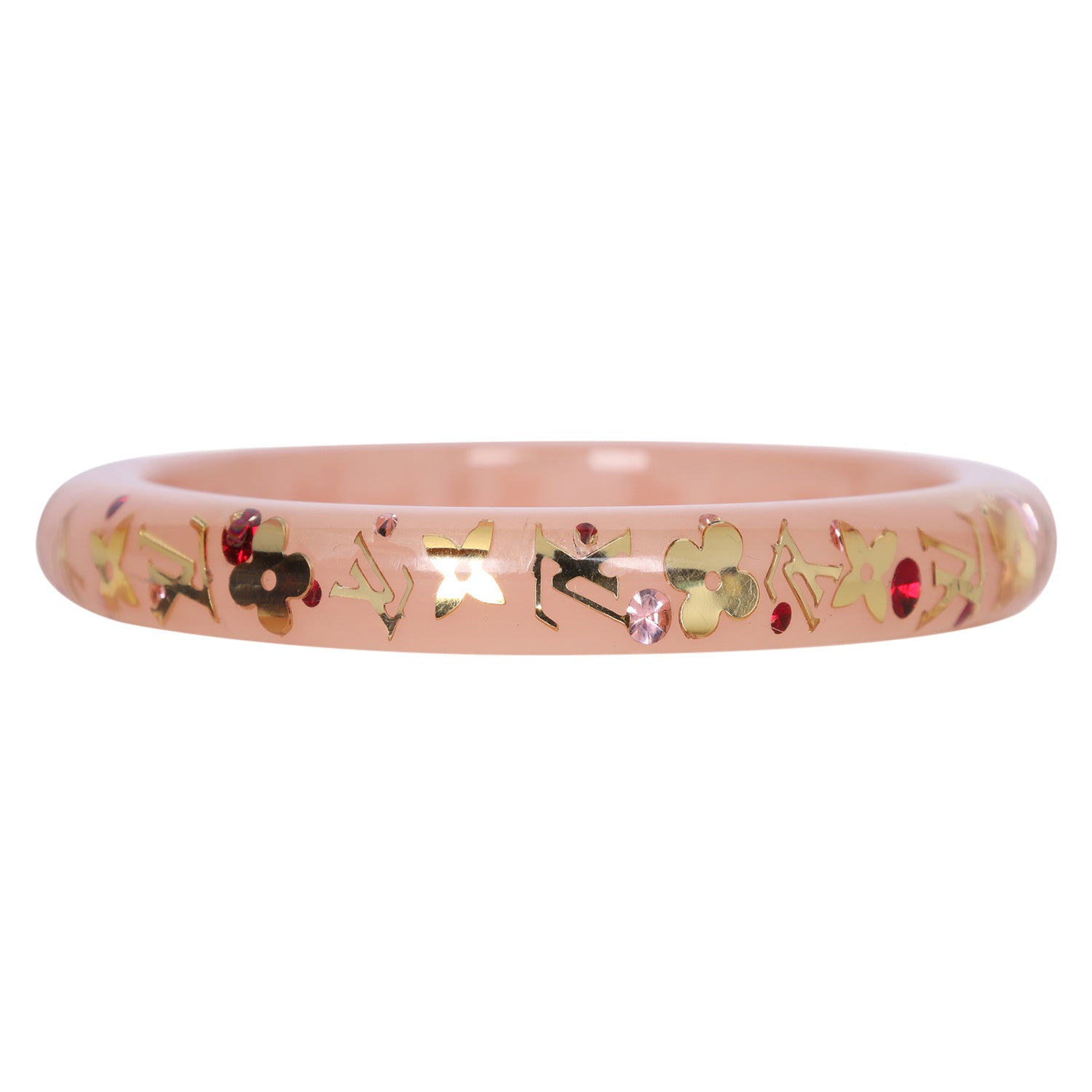 Louis Vuitton Pink Enamel Bangle Bracelet – The Lady Bag - Main Image