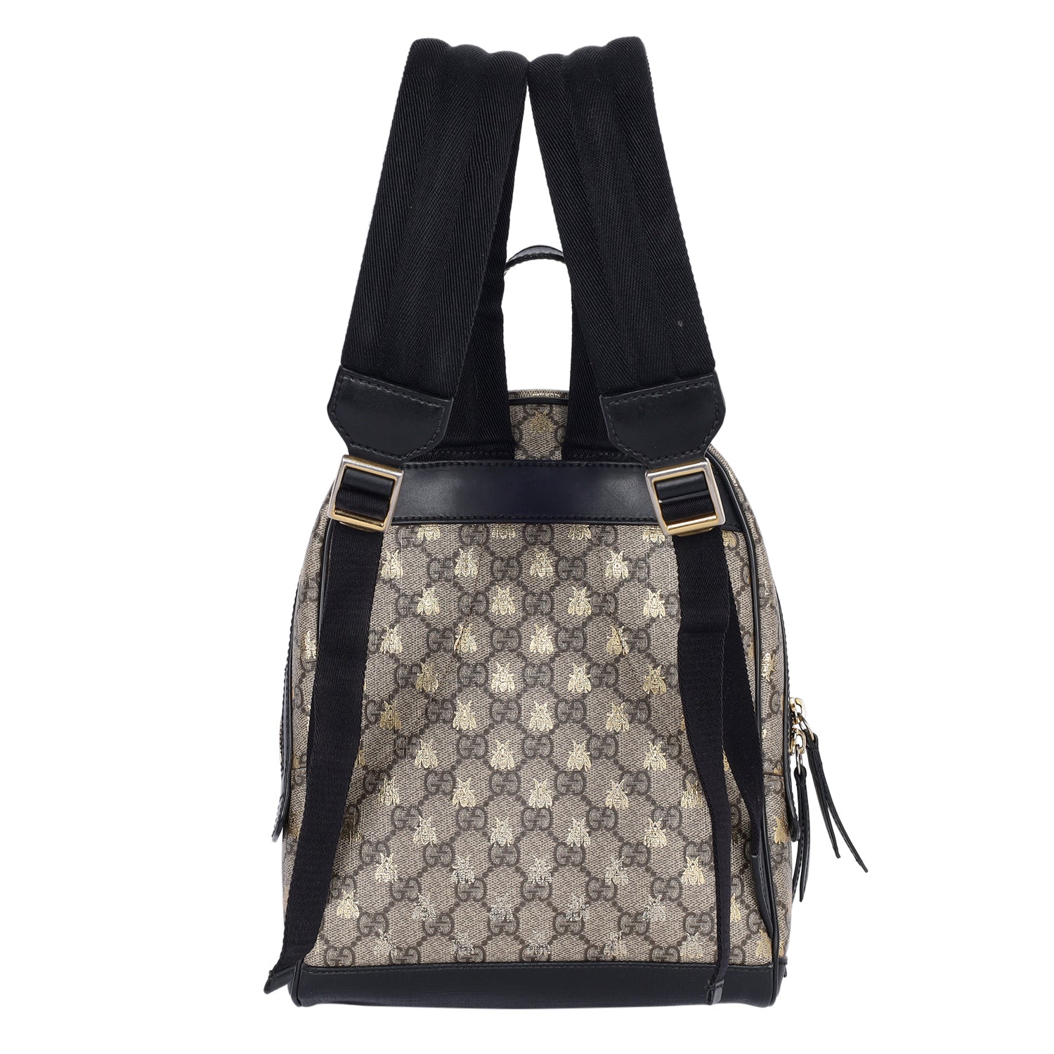 Gucci Men's Gg Supreme Bee-Print Backpack, Brown, Men's