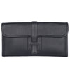 Black Leather Swift Jige Elan 29 Evening Bag Clutch (Authentic Pre Owned)