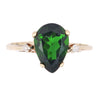 Emerald Pear Lab and Diamond Ring Size 6.5 (Authentic Pre-Owned)