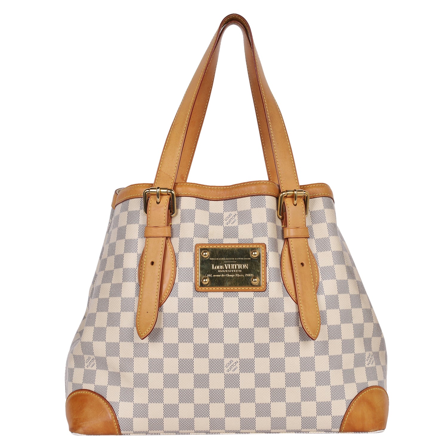 LOUIS VUITTON Damier Azur Hampstead MM – The Lady Bag