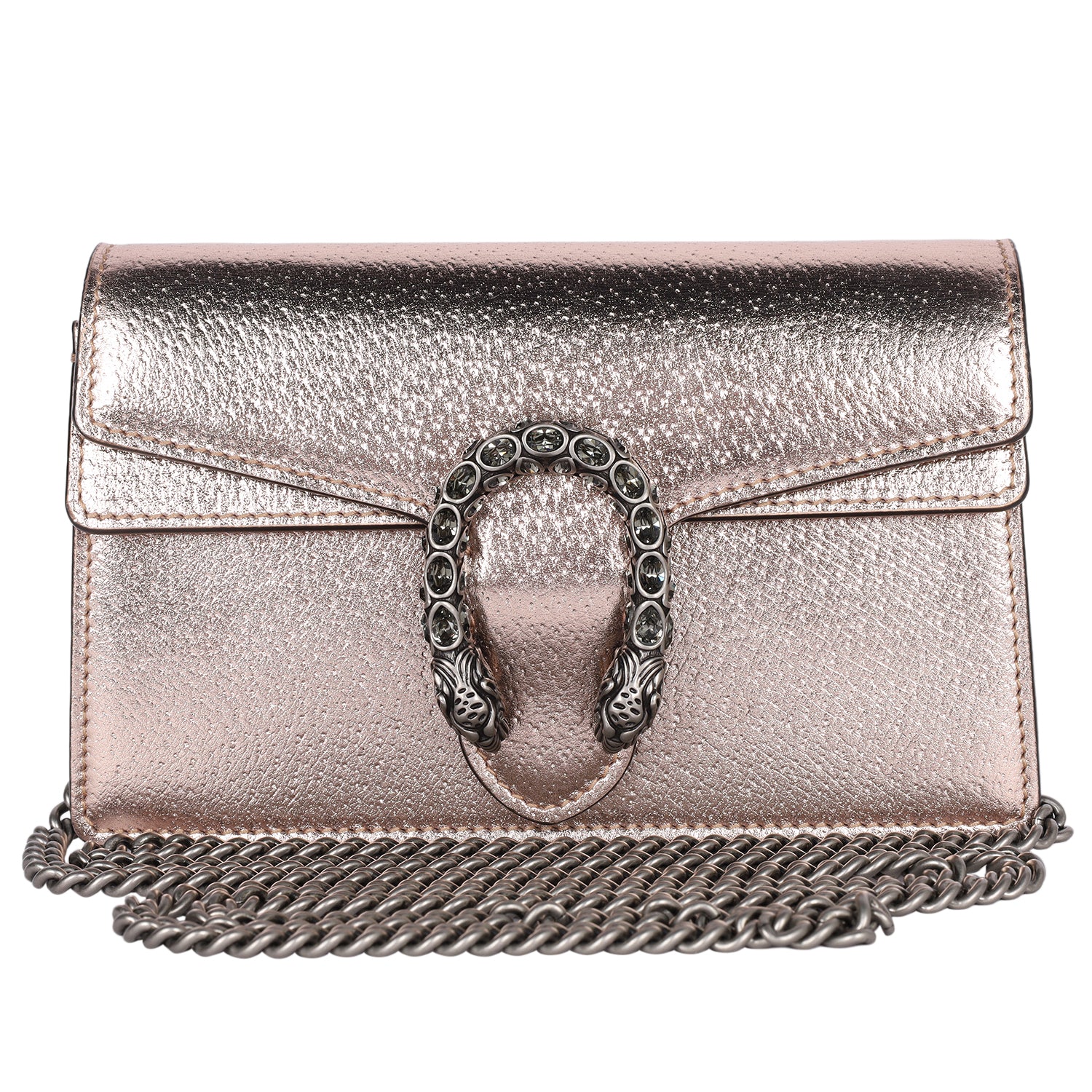 GUCCI Metallic Calfskin Mini Dionysus Shoulder Bag – The Lady Bag