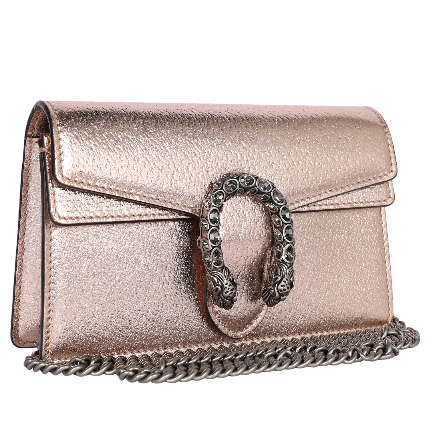 GUCCI Metallic Calfskin Mini Dionysus Shoulder Bag – The Lady Bag
