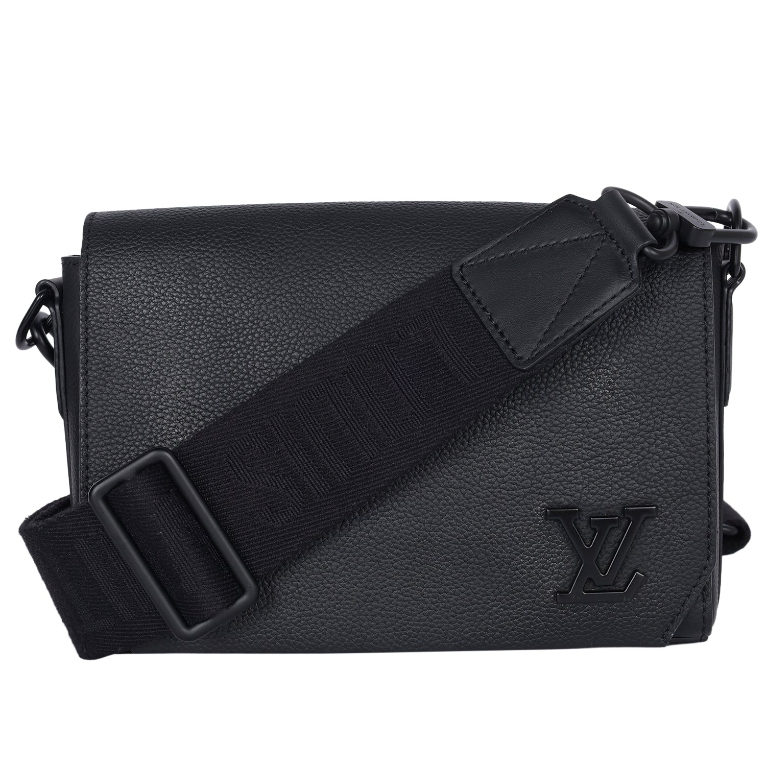 louis vuitton aerogram backpack LOUIS VUITTON Takeoff Messenger Black LV Aerogram