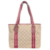 Jolicoeur Tote GG Canvas Medium Pink Beige (Authentic Pre-Owned)