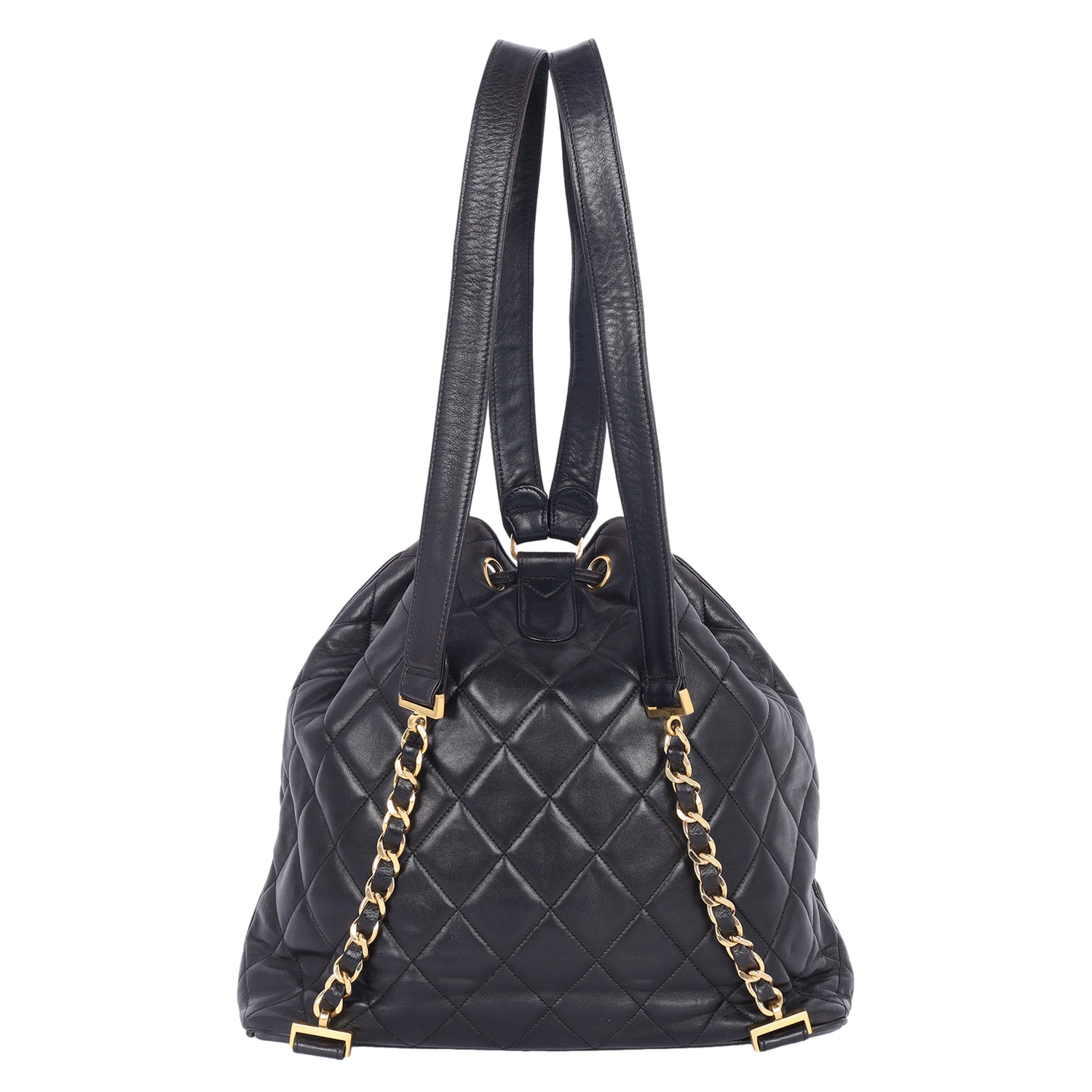 Chanel Quilted Lambskin Drawstring Backpack – The Lady Bag
