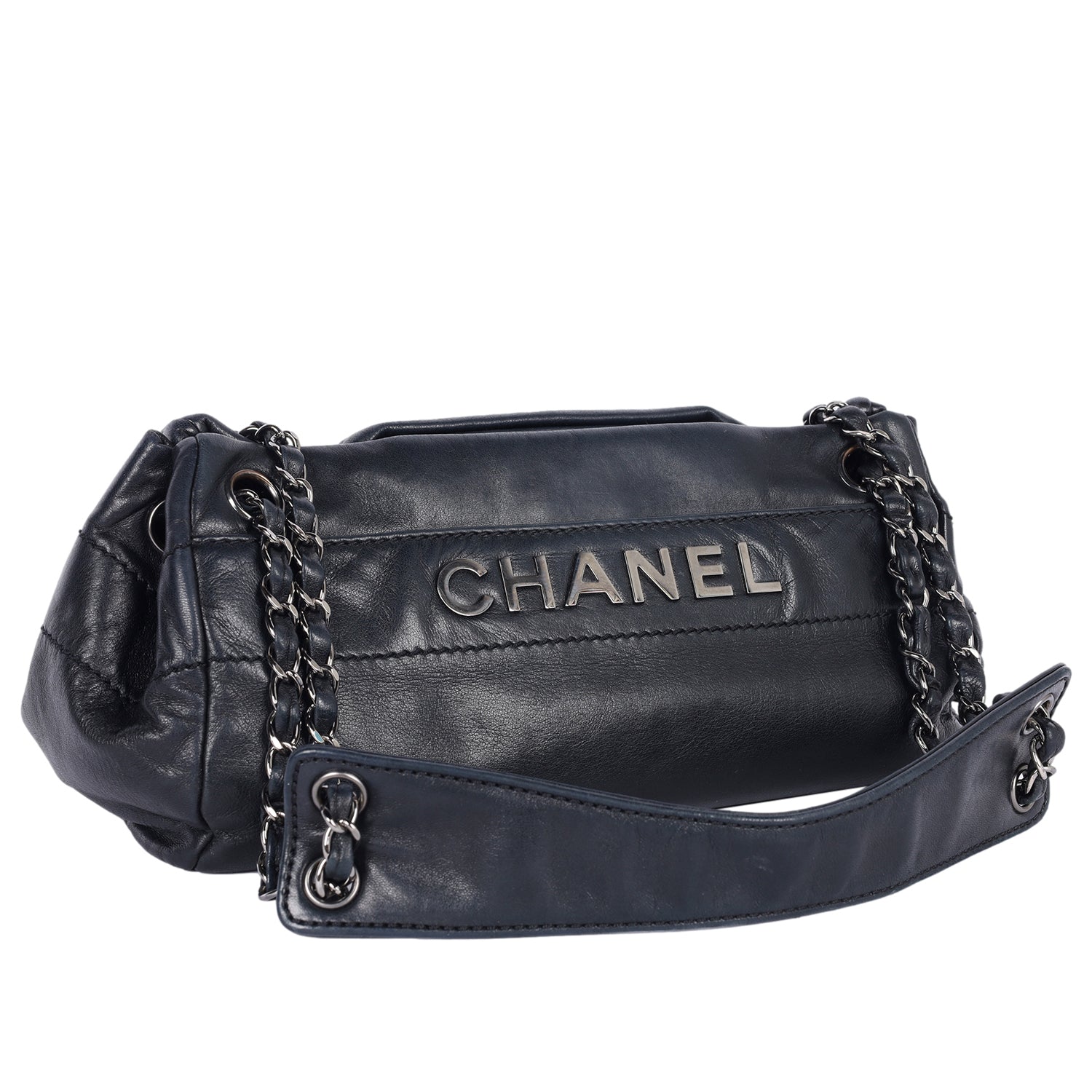 CHANEL Lambskin Lax Accordion Hobo Black – The Lady Bag