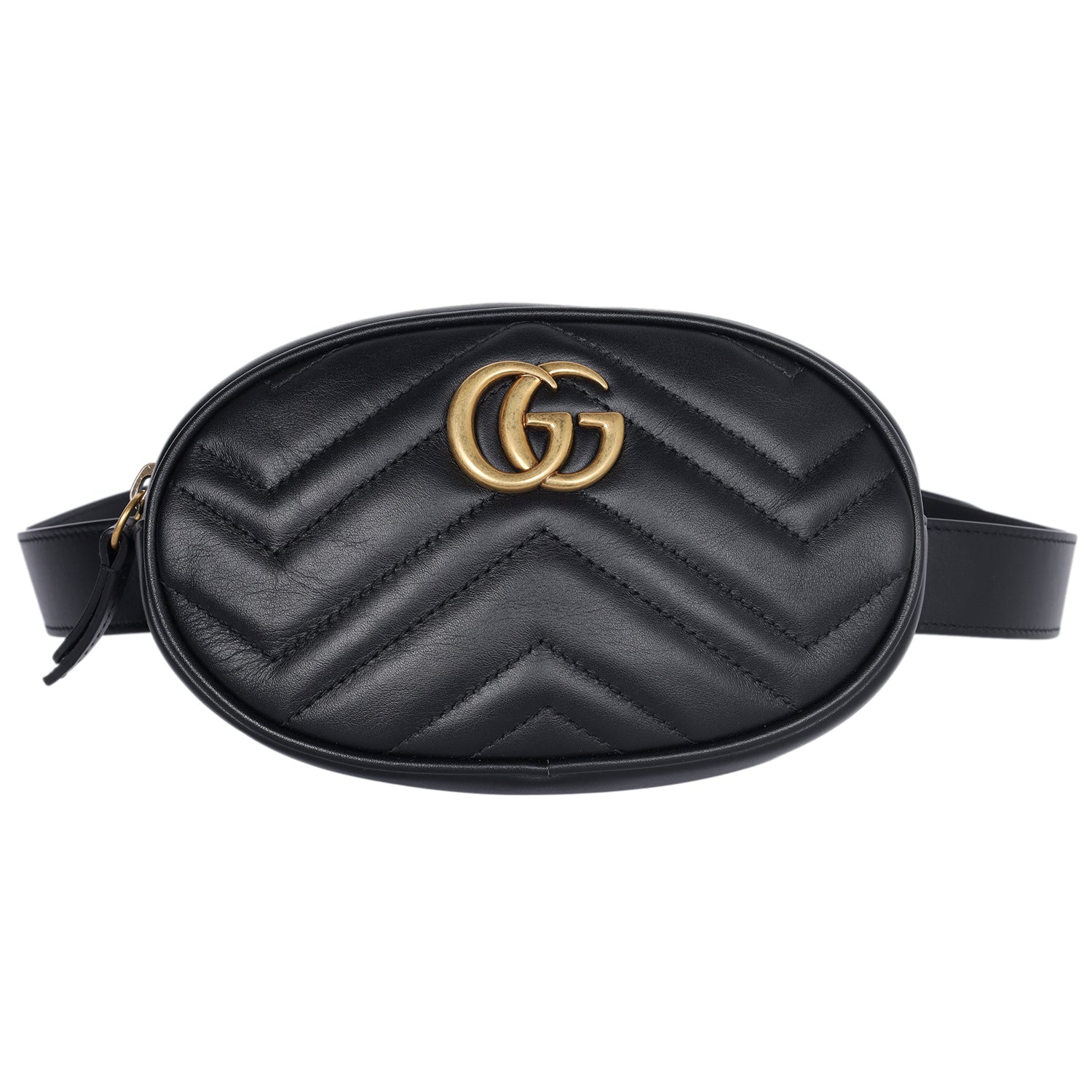 GG Marmont Belt Bag 95 38 Black New) Lady Bag