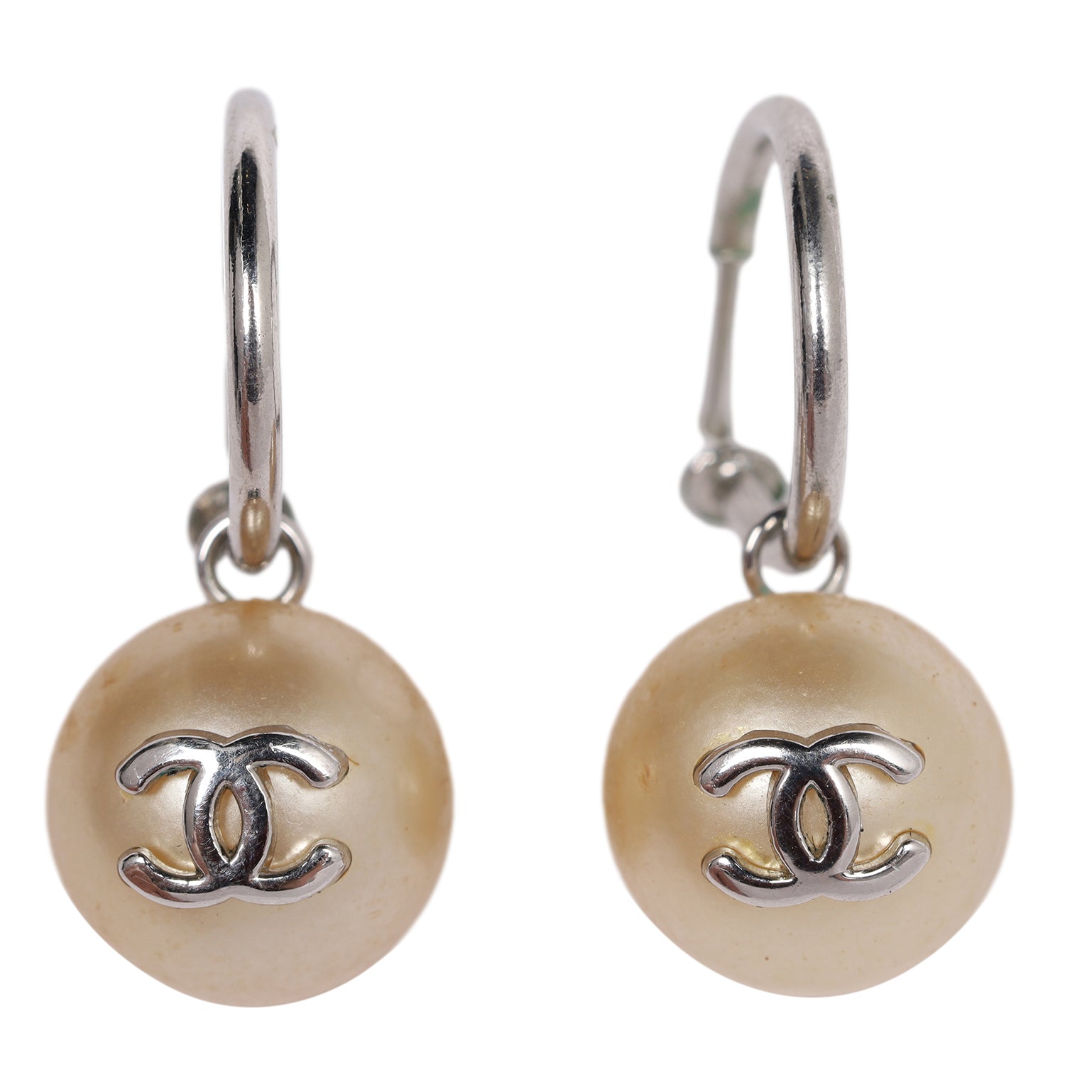 CC Pearl Drop Earrings (Authentic Pre-Owned) – The Lady