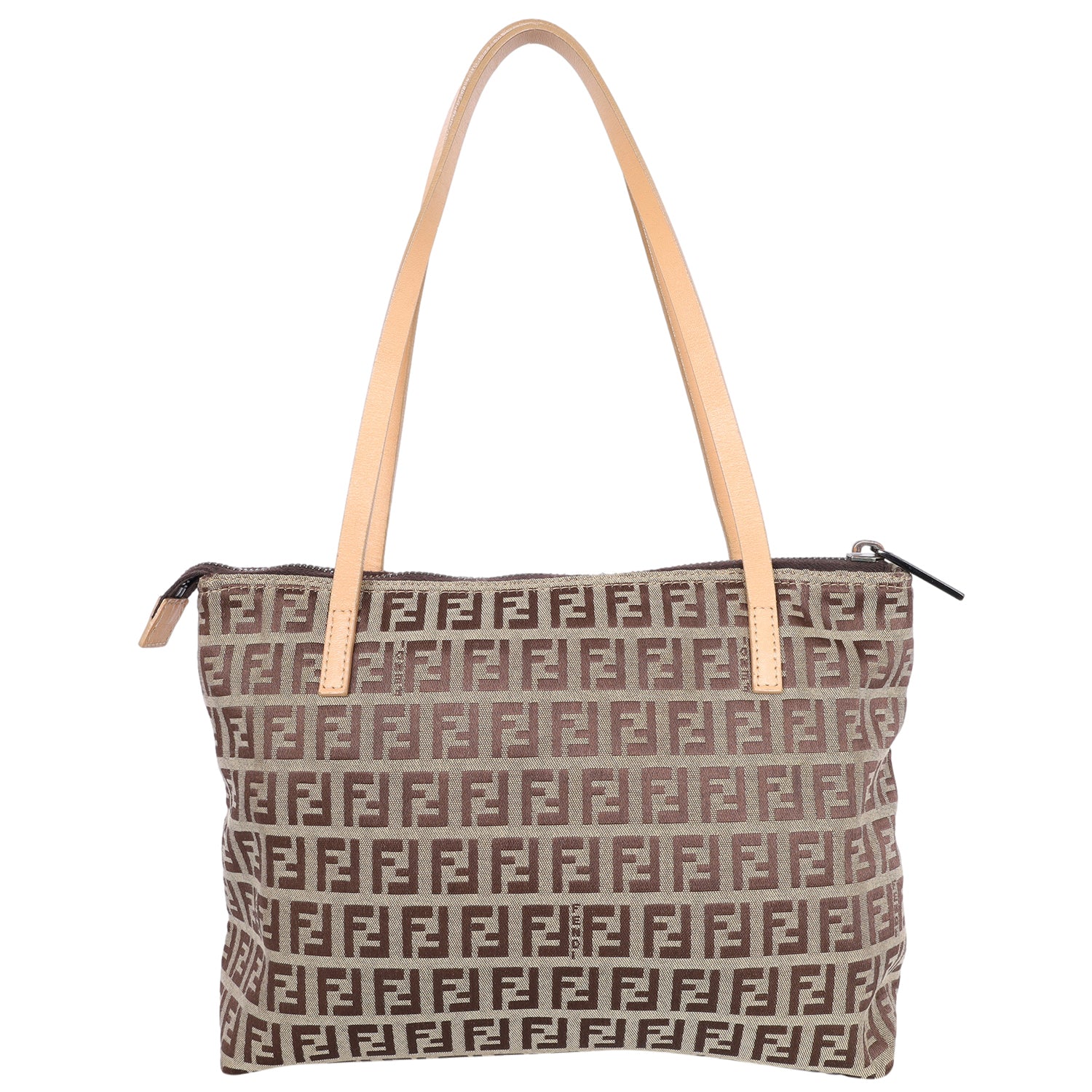 Fendi Way Large Tote Bag in Brown