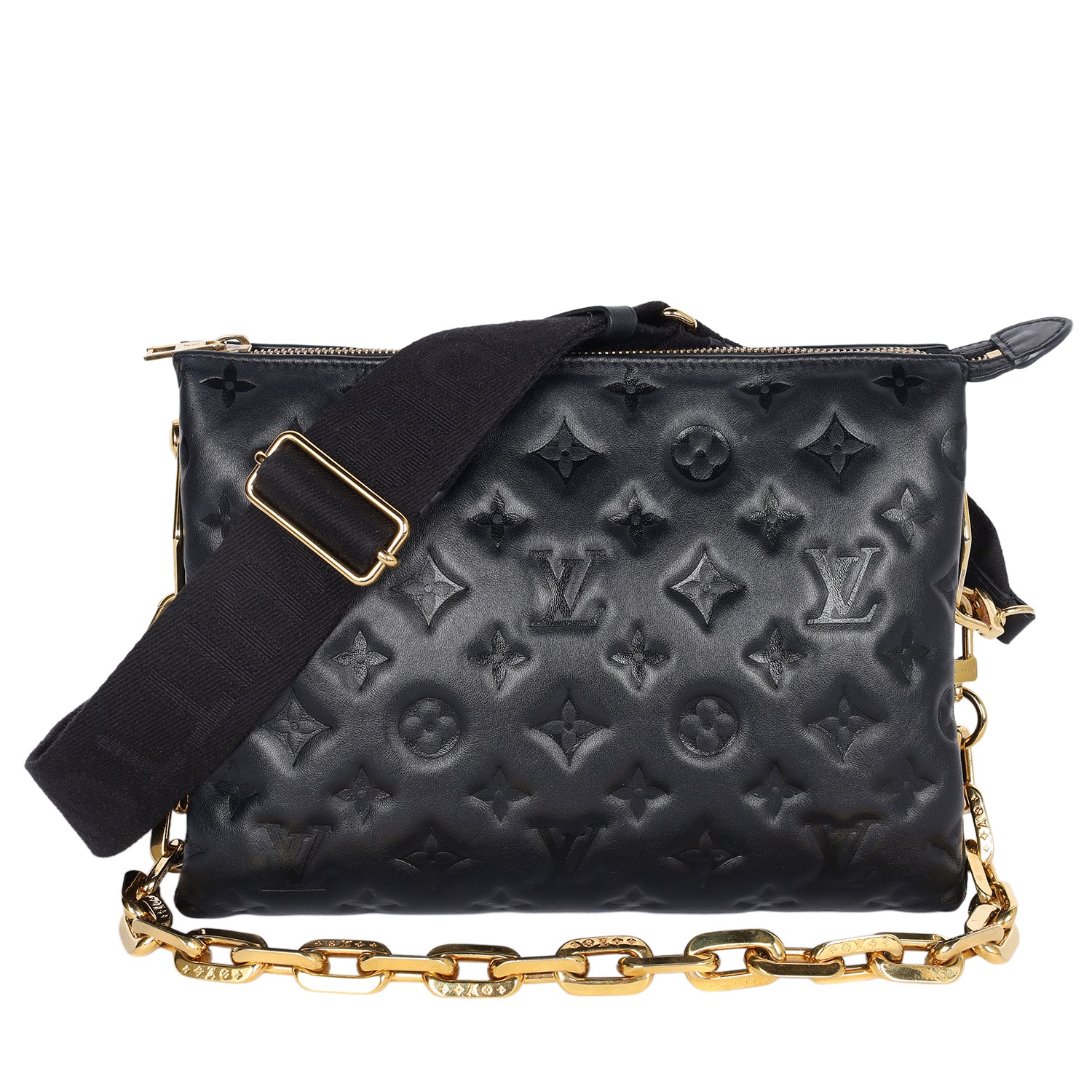 LOUIS VUITTON モノグラム マザーズバッグ LOUIS VUITTON Coussin PM Lambskin Medium Black – The Lady Bag