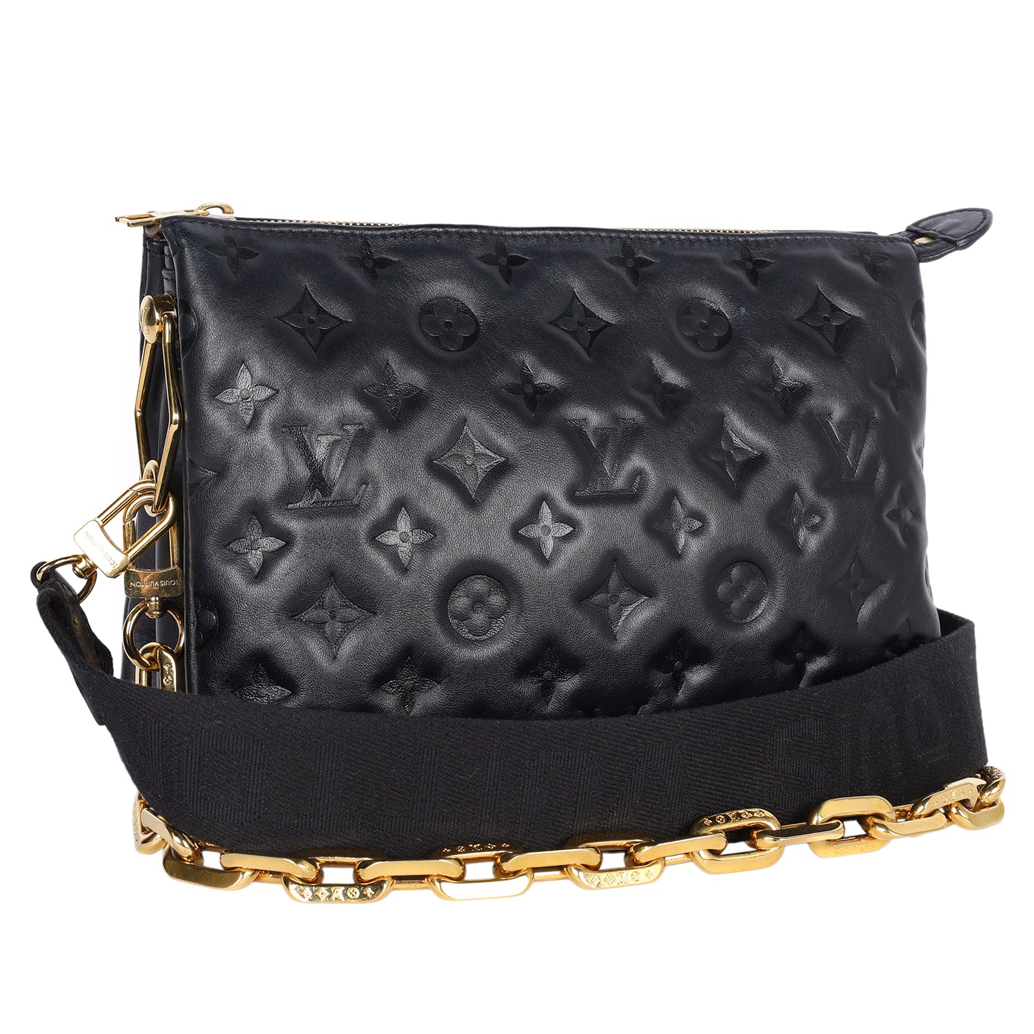 LOUIS VUITTON Coussin PM Lambskin Medium Black – The Lady Bag