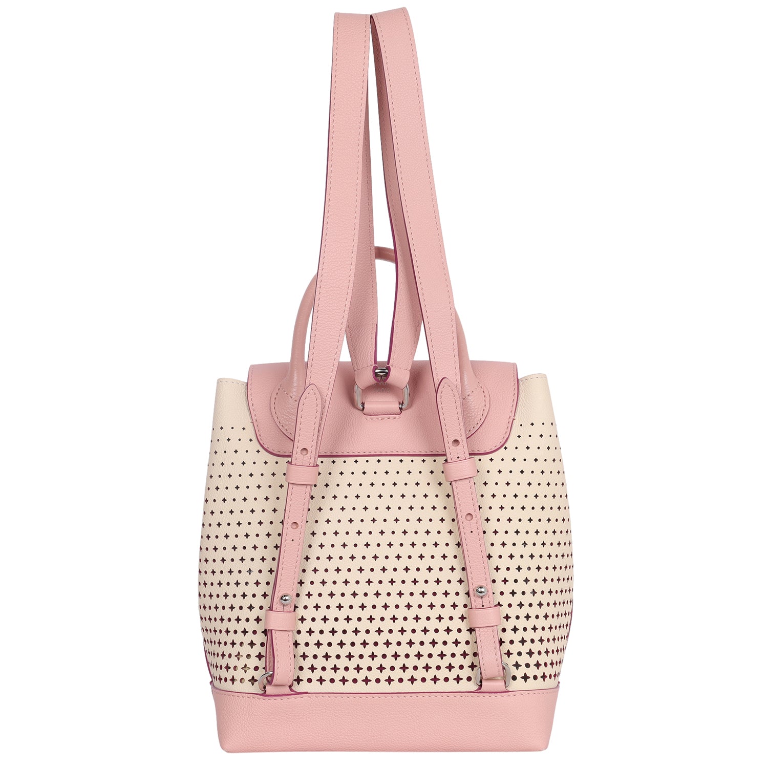 Lockme leather handbag Louis Vuitton Pink in Leather - 28114324