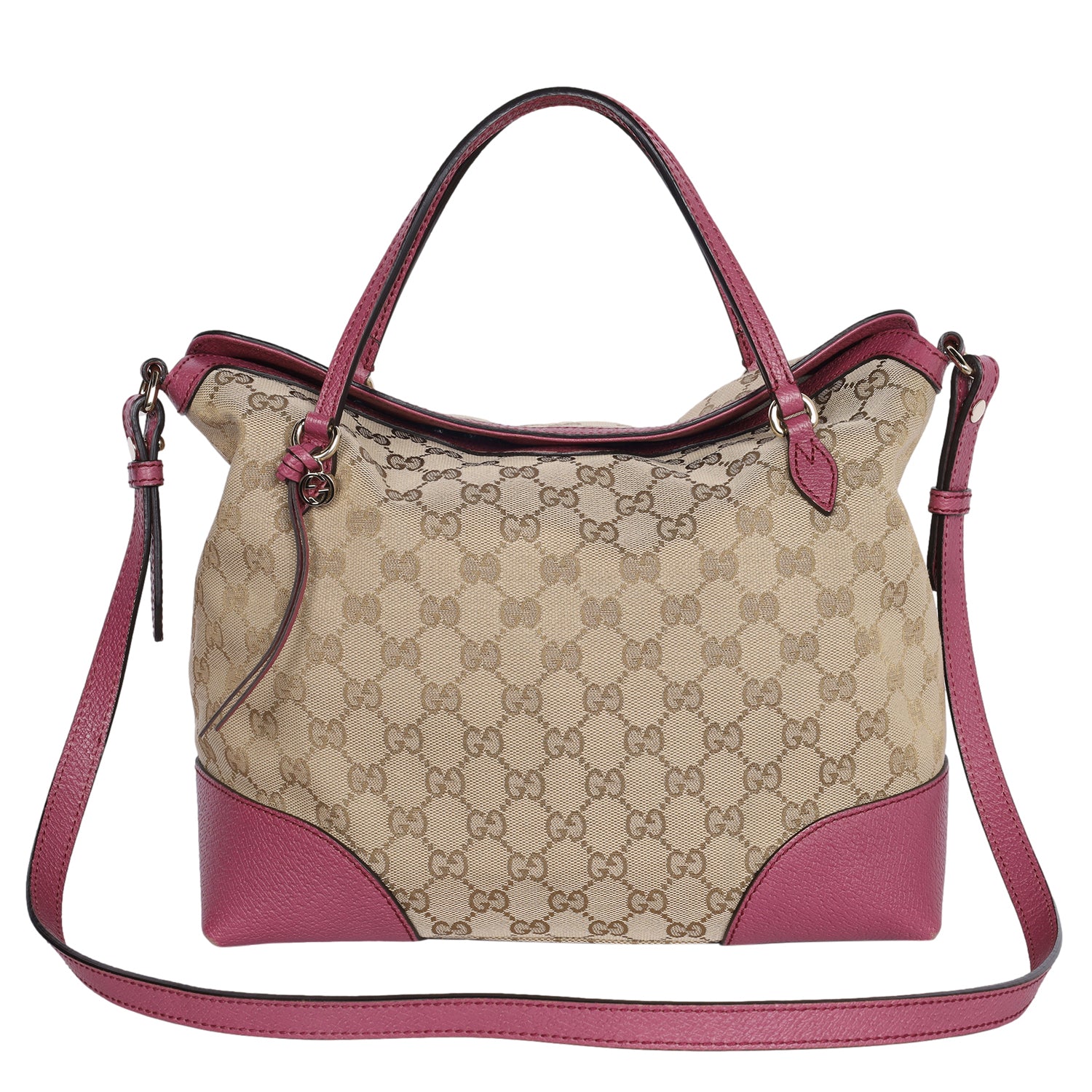 Gucci Ophidia Mini GG Canvas & Leather Shoulder Bag in Pink