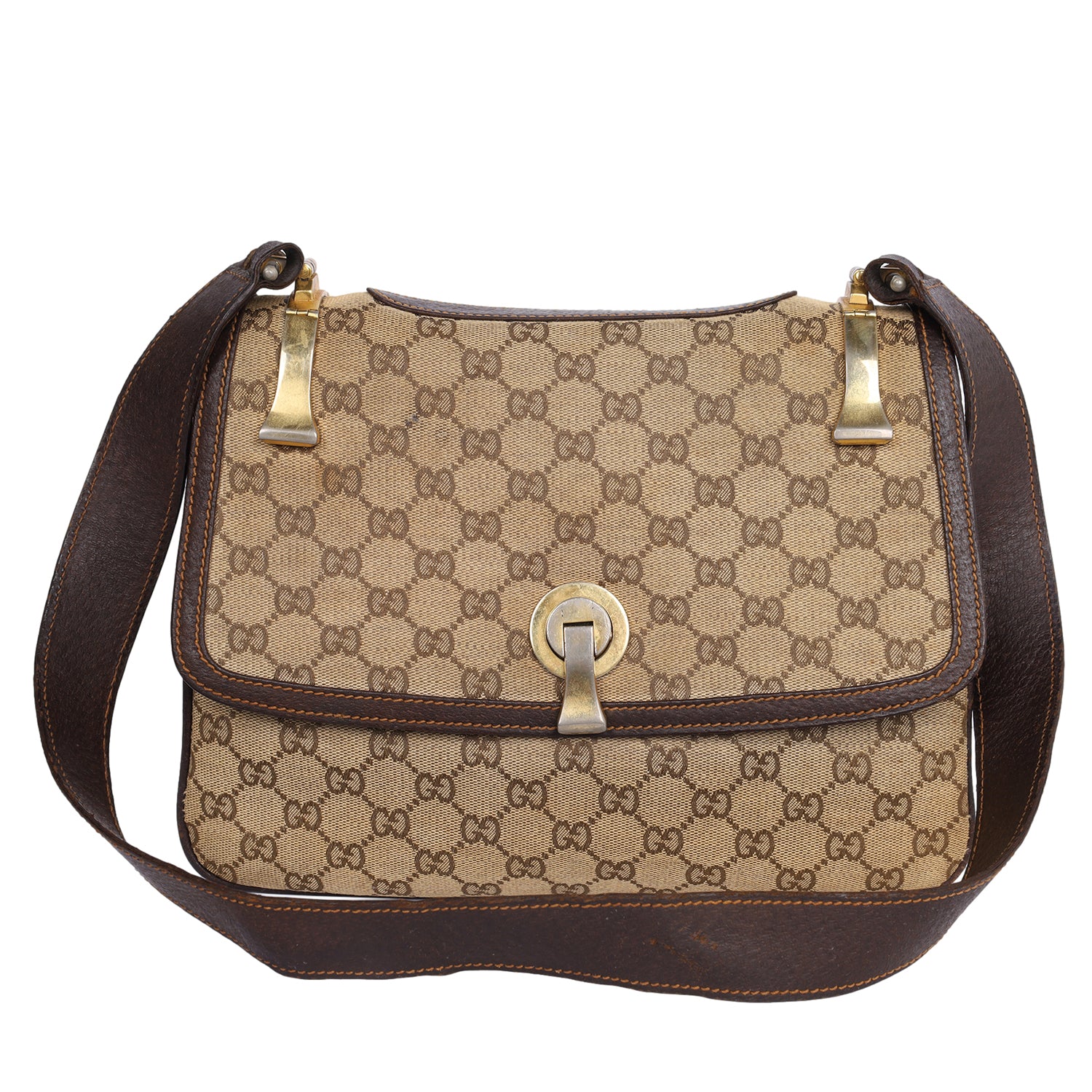 Gucci Chain Link Nylon Shoulder Bag