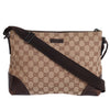 GG Monogram Canvas Shoulder Crossbody Bag Brown (Authentic Pre-Owned)