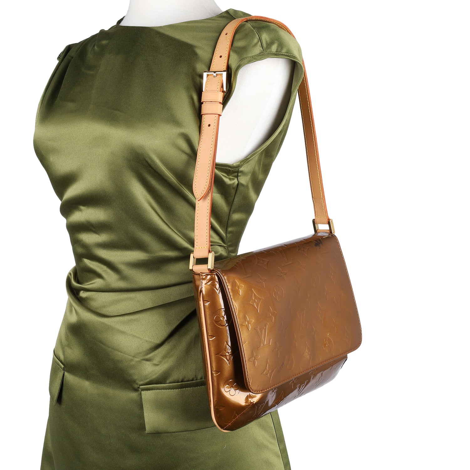 LOUIS VUITTON Louis Vuitton Bronze Monogram Vernis Thompson Street 