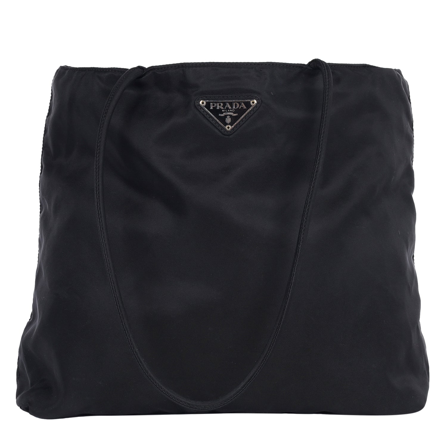 PRADA Tessuto Nylon Shoulder Bag Black – The Lady Bag