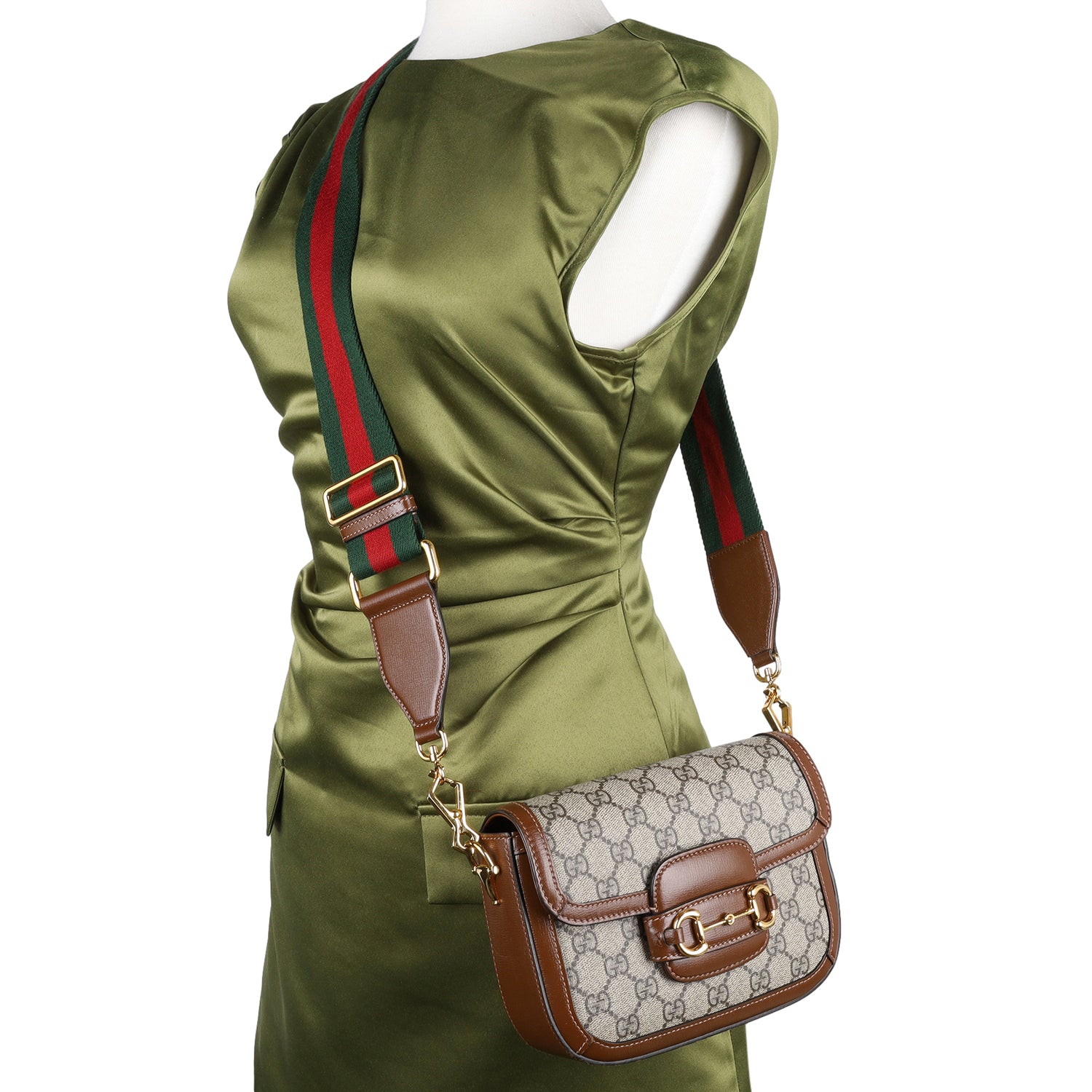 GUCCI Horsebit 1955 small shoulder bag in GG Supreme – The GUCCI Horsebit 1955 small shoulder bag in GG Supreme – The