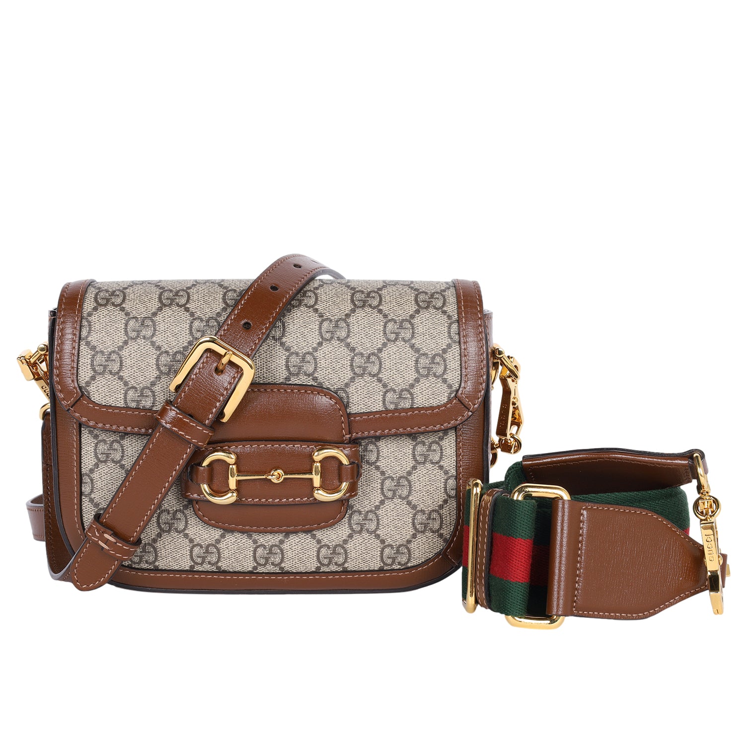 GUCCI Horsebit 1955 small shoulder bag in GG Supreme – The