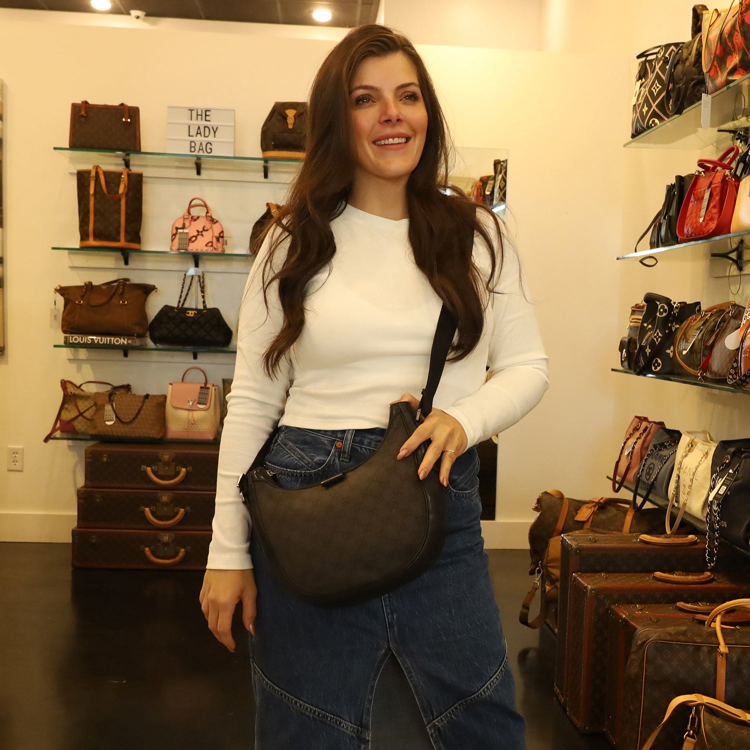 Gucci GG Monogram Crossbody Bag (Authentic Pre-Owned) – The