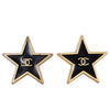CC Enamel Star Clip Earrings (Authentic Pre-Owned)