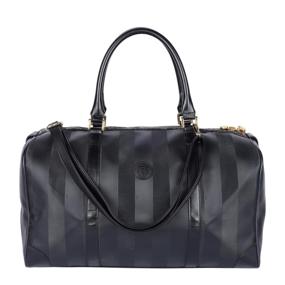 Fendi Striped Weekend Travel Duffle Bag Black – The Lady Bag