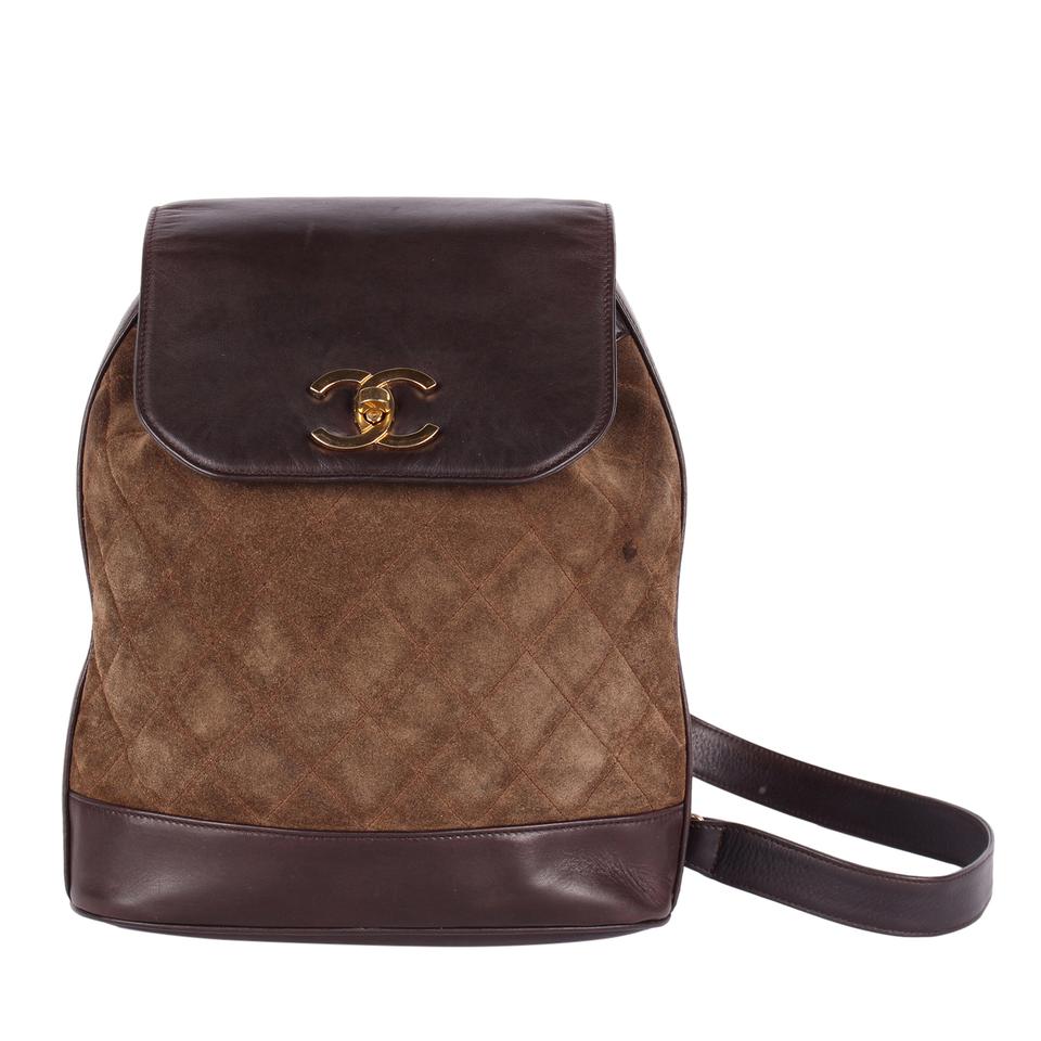CHANEL Suede Leather Backpack Slingback – The Lady Bag