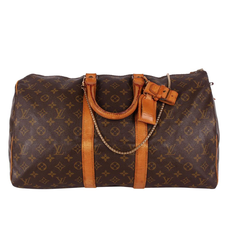lv travel bag men's Louis Vuitton 1991 Monogram Keepall 45 Travel Bag