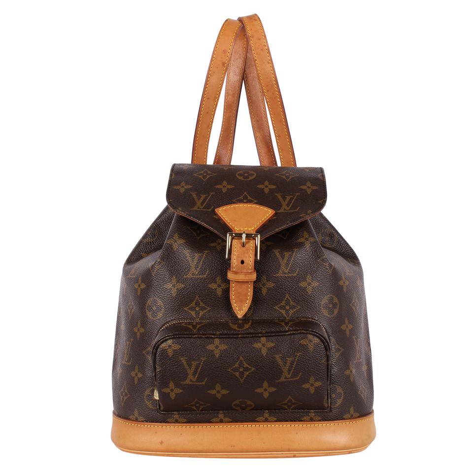 louis vuitton backpack with fabric straps Louis Vuitton Pre-owned Louis Vuitton 1998 Monogram Montsouris mm Backpack