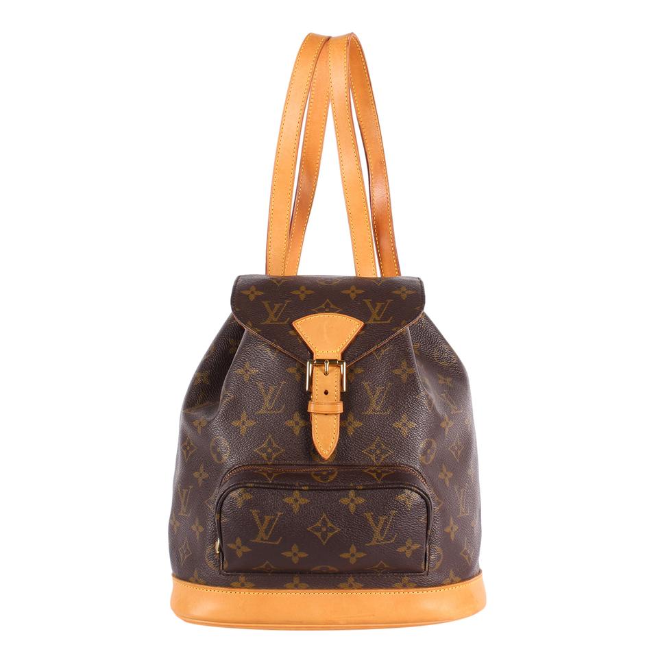 louis vuitton backpack montsouris mm monogram canvas Louis Vuitton Montsouris Flap Backpack
