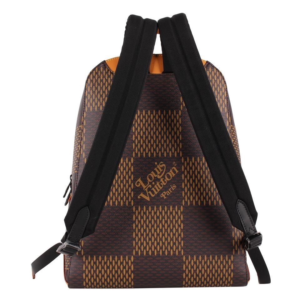 LOUIS VUITTON Campus Backpack Brown Coated Canvas