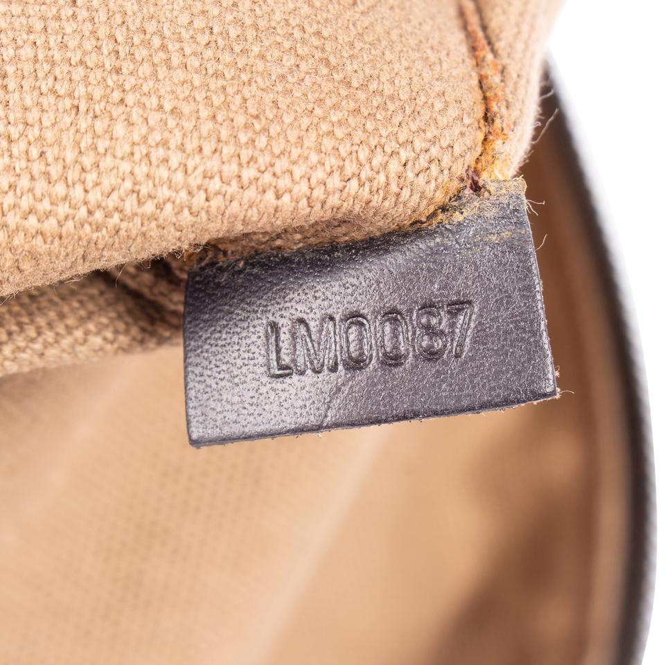 Louis Vuitton Large Dark Brown Utah Leather Sac Plat Messenger Bag