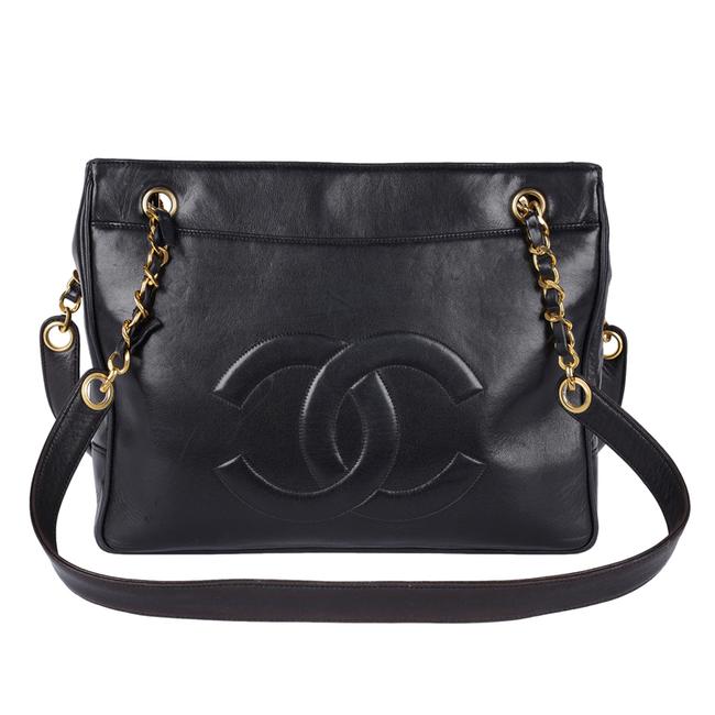 Leather Chain Bag, Black Patent, Shoulder Bags