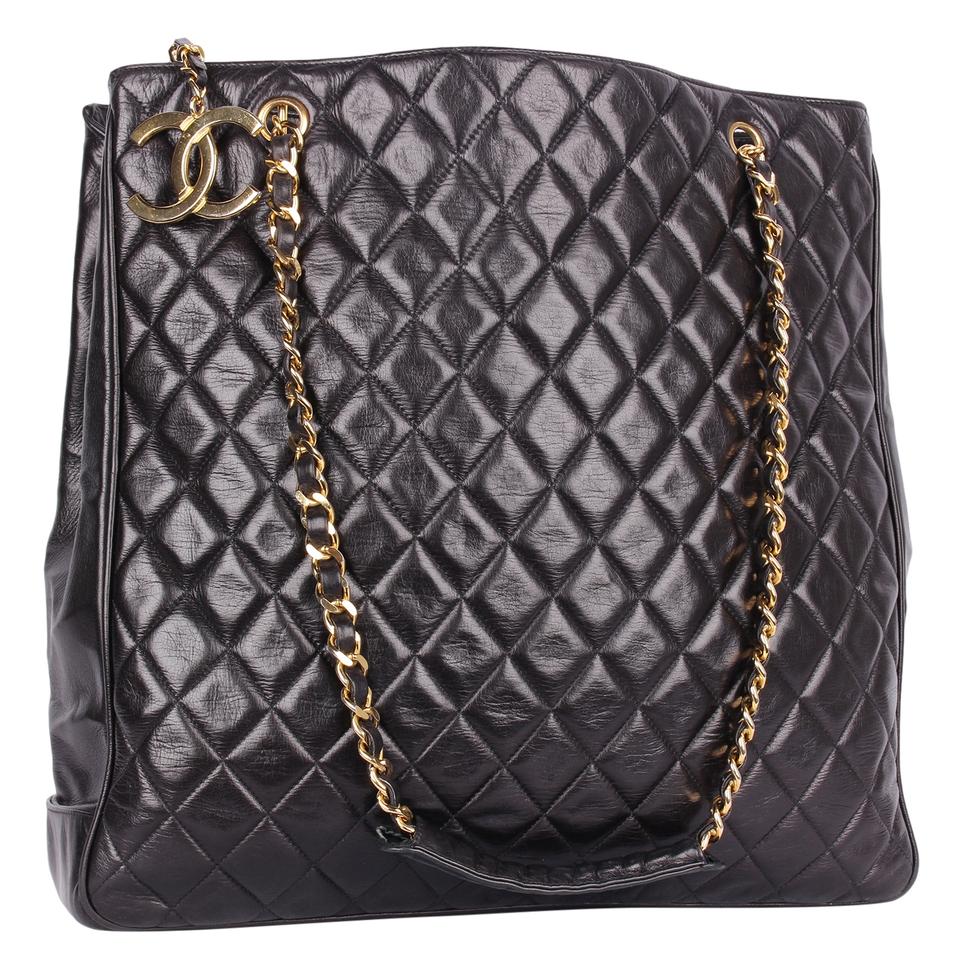 Chanel quilted leather tote Clearance