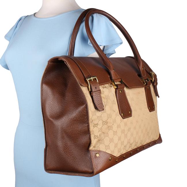 AUTHENTIC GUCCI BB Alma GG Micro Leather Crossbody Bag Handbag in