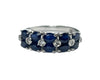 White Gold Sapphire and Diamond Ring (Authentic Pre-Owned)