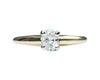 Two Tone Oval Diamond Solitaire Ring  (Authentic Pre-Owned)