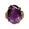 Yellow Gold and Amethyst Ring  (Authentic Pre-Owned)