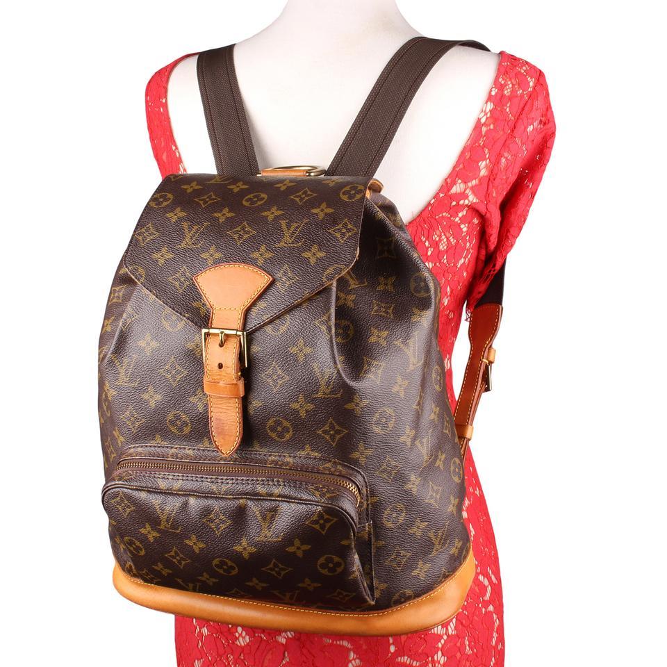 Montsouris Brown Monogram Leather MM Backpack (Authentic Pre-Owned) – The  Lady Bag