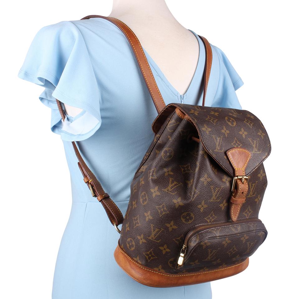 Montsouris Brown Monogram Leather MM Backpack (Authentic Pre-Owned) – The  Lady Bag
